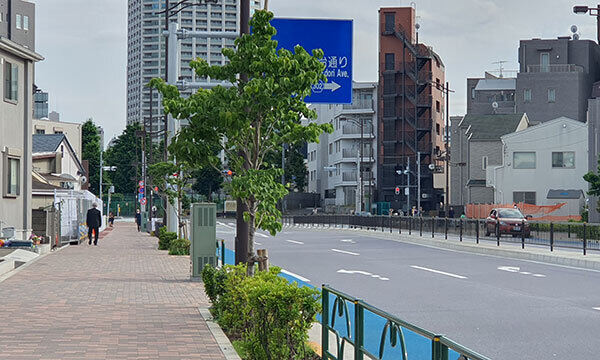5월30일 전봇대가 없는 일본 도쿄 신주쿠의 한 도로. 치렁치렁 늘어진 전선도 없어 쾌적한 느낌을 준다. 도쿄=강구열 특파원