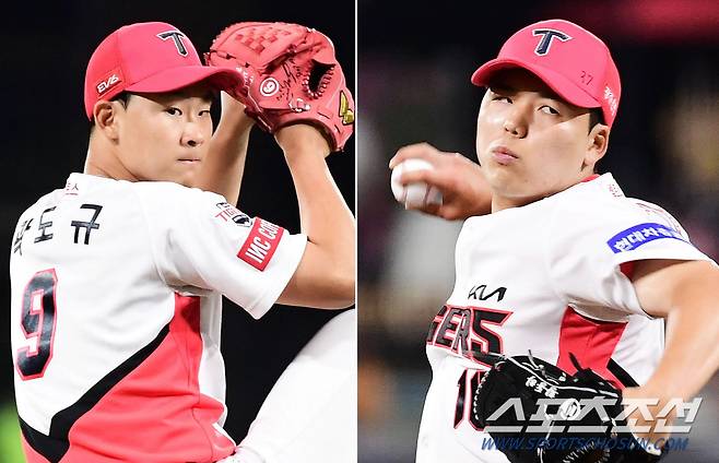 '2이닝을 삭제한 곽도규-황동하' 31일 광주 기아챔피언스필드에서 KBO리그 KIA와 KT의 경기가 열렸다. 투구하고 있는 KIA 곽도규, 황동하(오른쪽). 광주=송정헌 기자songs@sportschosun.com