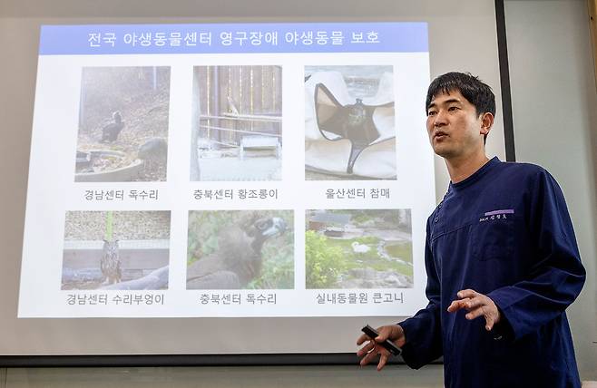 김정호 수의사는 동물원을 당장 없앨 수 없다면 야생동물을 보호하고 치료해서 다시 자연으로 보내주는 역할을 해야 한다고 말했다. ⓒ시사IN 조남진