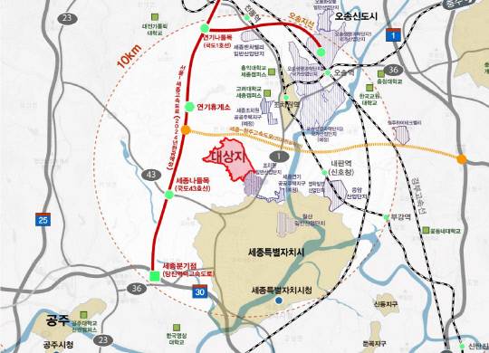 세종 스마트국가산단 위치도. 사진=세종시