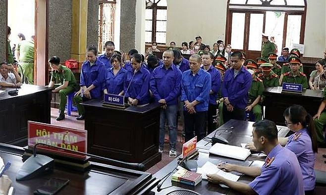 베트남 법원은 마약 밀수범 10명에게 사형을 선고했다(사진-VN익스프레스)