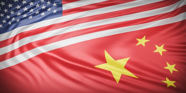 미국과 중국 국기를 합성한 이미지. 게티이미지뱅크