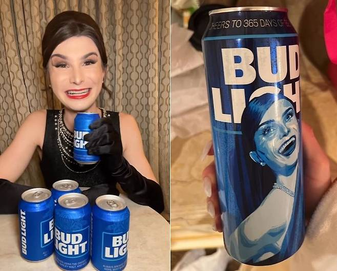 버드라이트에게 선물받은 캔맥주를 자랑하는 홍보 영상을 올린 딜런 멀바니. /인스타그램