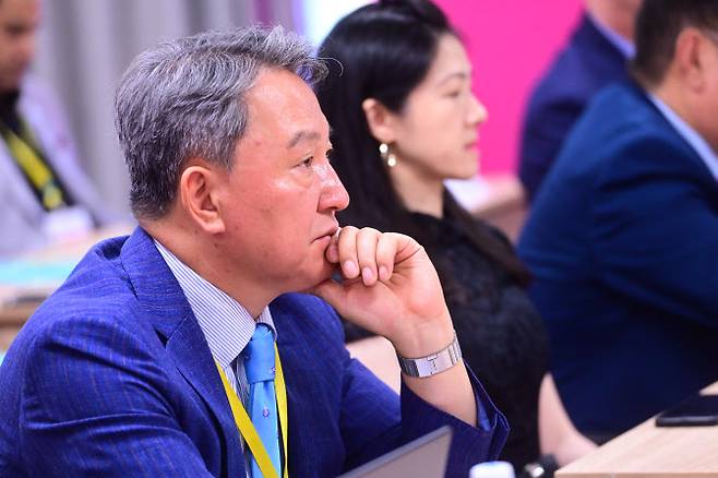 대한삼보연맹의 문성천 회장이 국제 무대에서 한국 삼보의 경쟁력을 말했다. 사진=국제삼보연맹
