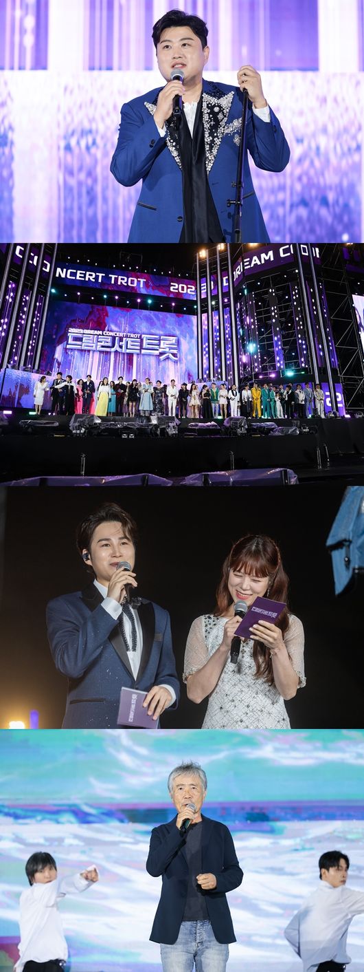  ⁇  2023 Dream concert Mr. Trot  ⁇  pledged next year with the splendid stage of top trot singers.SBS F! L, SBS M  ⁇  The Mr. Trot show Special Dream concert Mr. Trot  ⁇  is broadcast on the 1st and 2nd episodes, followed by the third episode on the 19th.On this day, Kim Hie-jae and yang ji-eun will proceed.Kang Hye-yeon, Seong-ri, Park Gun, Hongja, Han Hye-jin, Na Tae-ju, Eun Ga-eun, Jeon Yu-jin, Geum Jan-di, Jeong Dong-won, Kim Hie-jae, yang ji-eun, Seo Ji-o, Song Ga-in, kim yong-im, Seo Ji-o, Jin Sung, Kim Ho-joong, Choi Baek-ho and others will be on the stage.Kang Hye-yeon and Sung-ri sing the love of the couple by choosing the story of the 60-year-old couple of Han Hye-jin Kim Mok-kyung.Kim yong-im shows yang ji-eun and  ⁇   ⁇   ⁇   ⁇ , Jin Sung shows kim yong-im and yang ji-eun at  ⁇  Andong Station, and you can see the special collaboration stage of  ⁇   ⁇   ⁇   ⁇   ⁇ .Kim Ho-joong is Mr.In an interview with Trot Entertainment News, he said, The Speech is a song that I do not usually do. As a result, I have a strong presence with a heavy voice filled with the stage of Adoro It is expected to ring the hearts of viewers.Finally, Choi Baek-ho from Busan is proud of his friendship with  ⁇  Young-il, and  ⁇  romanticism through  ⁇  Stage. ⁇  2023 Dream concert Mr. Trot  ⁇  was concluded with the acclaim that he created the stage of the past generation by integrating trot singer and all generation fans.Trot Festival is reborn as a festival and promises to meet with trot fans, and it is amplifying the expectation of what kind of stage will bring memories.2023 Dream concert Mr. Trot was hosted by SBS Media Net, Korea Entertainment Production Association, and sponsored by SBS FiL, SBS M and Star Planet.Provided by SBS Medianet