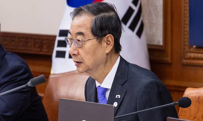 한덕수 국무총리. 연합뉴스