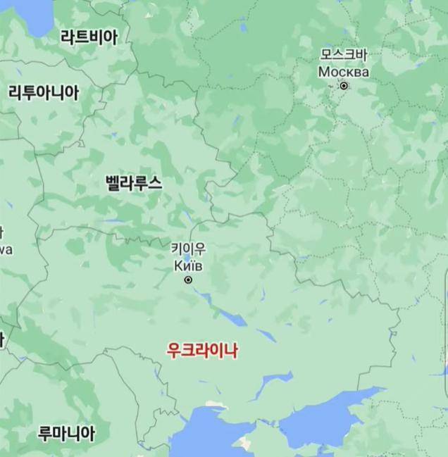 우크라이나 지도.