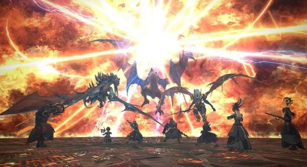 - 파이널판타지14 절 바하무트 토벌전 테라 버스트 연출