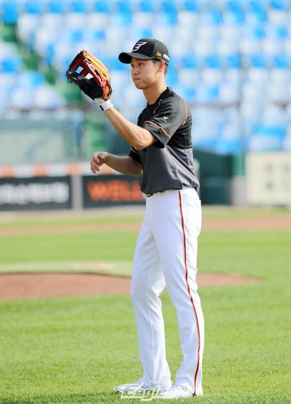 한화 이민준이 생애 첫 콜업되었다. (사진 = 한화 이글스)