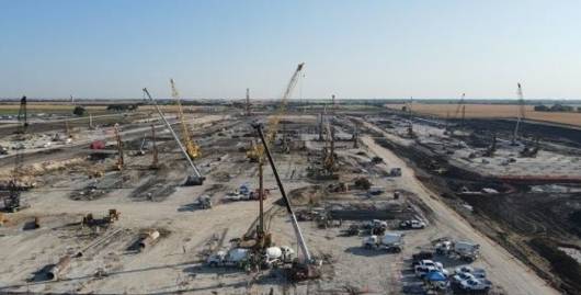 삼성 미국 테일러시 파운드리 공장 건설현장