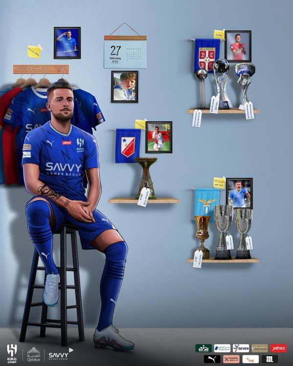 세르게이 밀린코비치-사비치가 사우디 프로리그로 향한다. 사진=알 힐랄 SNS