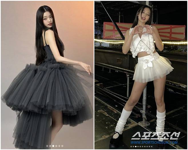 장원영(왼쪽)과 제니. 사진 출처=장원영, 제니 개인 계정