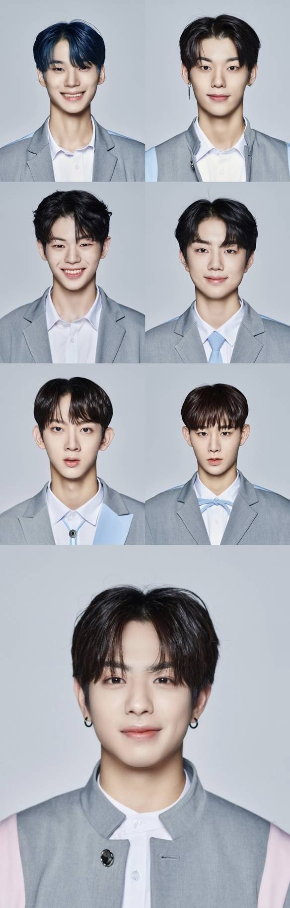 왼쪽 위부터 시계 방향/박한빈, 이정현, 박지후. 지윤서, 케이타, 유승언, 문정현