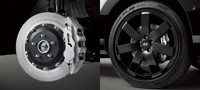 사진 : 알콘 모노블록 브레이크 & 21인치 휠 패키지