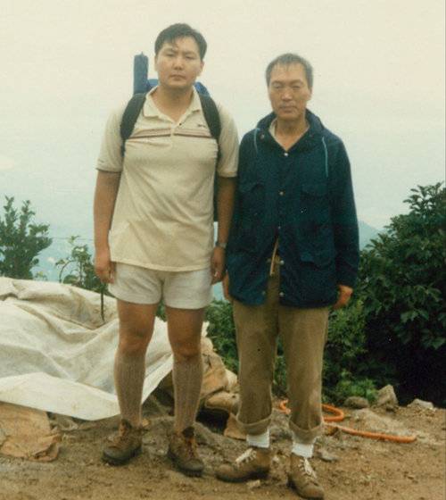 윤석열 대통령과 부친 고 윤기중 연세대 명예교수. 대통령실 제공