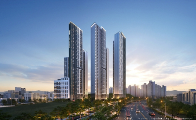 더샵 오창프레스티지 투시도./사진제공=포스코이앤