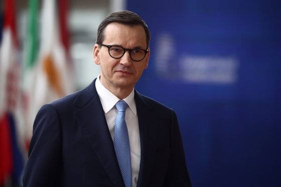 폴란드의 마테우스 모라비에츠키 총리. EPA=연합뉴스