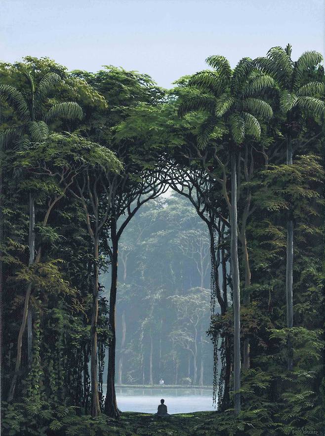 쿠바 작가 토마스 산체스의 그림 ‘El otro yo’. 교양인 제공