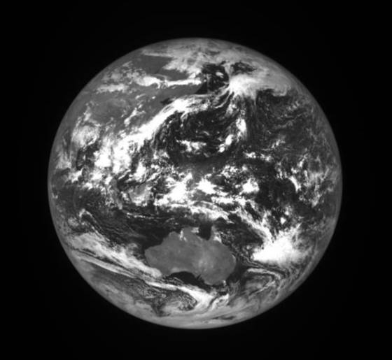 달 궤도선 다누리가 달에서 지구를 촬영한 사진. / 사진=한국항공우주연구원