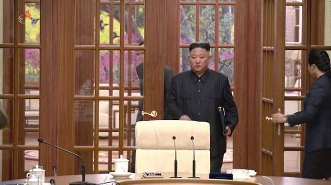 2021년 6월 체중을 줄였을 당시의 김정은