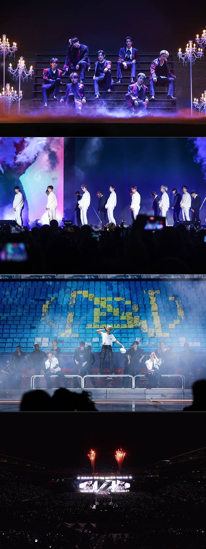 The group ENHYPEN kicked off its grand United States of America tour with its first solo performance at AT&T Stadium since its debut.On October 6 (local time), En Hyphen (Jung Won, Hee Seung, Jay, Jake, Sung Hoon, Sunwoo, Nikki) held the World Tour  ⁇ ENHYPEN WORLD TOUR  ⁇ FATE ⁇  at the United States of America Los Angeles Dignity Health Sports Park.The performance on this day was special from Opening!, where the hyphen appeared on stage in a mysterious and grand mood.Starting with Jake, the members took the stage one by one, and finally, when Sung Hoon took off his silver mask, about 22,500 fans who filled the AT&T Stadium cheered explosively in the intense Opening!The hyphen is the main title song of the album released in the past, such as  ⁇  Drunk-Dazed  ⁇ ,  ⁇  Future Perfect (Pass the MIC)  ⁇ ,  ⁇  Blessed-Cursed  ⁇ ,  ⁇  Tamed-Dashed  ⁇ ,  ⁇  Bite Me  ⁇  .They were then replaced by a lock-buster (as in the action movie), an act of assassination, an act of assassination, an act of assassination, an act of assassination, an act of assassination, an act of assassination, an act of assassination, an act of assassination, an act of assassination, an act of assassination, an act of assassination, an act of assassination, an act of assassination, an act of assassination, an act of assassination, an act of assassination, an act of assassination, an act of assassination, an act of assassination, an act of assassination, an act of assassination, an act of assassination, an act of assassination, an act of assassination, an act of assassination, an act of assassination, an act of assassination, an act of assassination, an act of assassination, an act of assassination, an act of assassination, an act of assassination, an act of It boasted a sweet tone.The set list of 24 songs was enough to reveal the colorful music color of the hyphen.Even though it was a wide performance field called AT & T Stadium, the hyphen actively breathed with the fans.They sang  ⁇ Polaroid Love ⁇  and went around the audience to meet the audience one by one, and fans responded with cheering rod surfing, creating a spectacular scene where the hyphen and engine (ENGENE.Fandom name) became one.I cant tell you how happy we are right now.You make me feel alive. Engine has always been grateful. I will work hard to get back to Los Angeles. Please look forward to your next album.I love the engine very much and have a great feeling about it.The hyphen will be held on the 10th at the Glendale Desert Diamond Arena to host the second FATE United States of America performance.