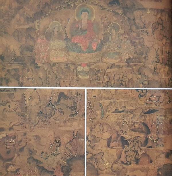 일본 지온인 소장 오백나한도. 규슈국립박물관 도록 촬영