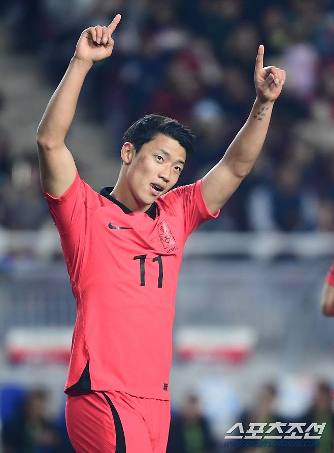 17일 수원월드컵경기장에서 열린 축구 국가대표팀과 베트남의 친선전, 황희찬이 두번째 골을 성공시키고 있다. 수원=최문영 기자deer@sportschosun.com /2023.10.17/