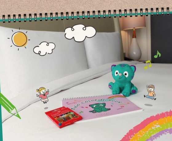 Sofitel Ambassador Seoul's mascot Tigo, which combines French and Korean cultures in its name and design. [SOFITEL AMBASSADOR SEOUL HOTEL & SERVICED RESIDENCES]