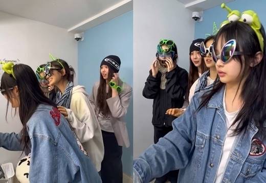 뉴진스가 공개한 즉석 사진 촬영 당시 모습 / 걸그룹 뉴진스