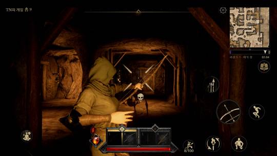 '다크앤다커 모바일' 던전 플레이 모습. 크래프톤 제공