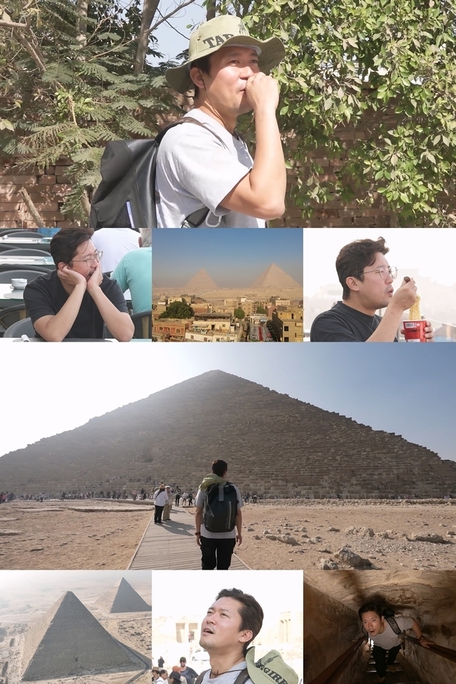Announcer Kim Dae-ho has gone on holiday to Egypt.Kim Dae-hos Egyptian trip will be unveiled at MBC  ⁇  I Live Alone  ⁇  broadcast on November 17th.Kim Dae-ho is finally going on a 10-year vacation that he put off and postponed.If you do not come this time, you will never come.When he wakes up in the hotel with a view of the pyramid, he tears at the physical reception of the pyramid he has seen in his textbooks, saying that he can not forget his words for a while in an unreal pyramid.On the other hand, Kim Dae-ho, the announcer, will give a laugh when he communicates with locals in friendly (?) English. Kim Dae-ho enjoys K-breakfast with morning cup noodles while enjoying a fantastic pyramid view.Kim Dae-ho enters the pyramid, one of the seven wonders of the world, and is moved by the overwhelming presence of the 137-meter-high pyramid.After the reception of the pyramid, Kim Dae-ho, who has been humbled by the fact that the existence of a human being is great, is more curious about this broadcast.