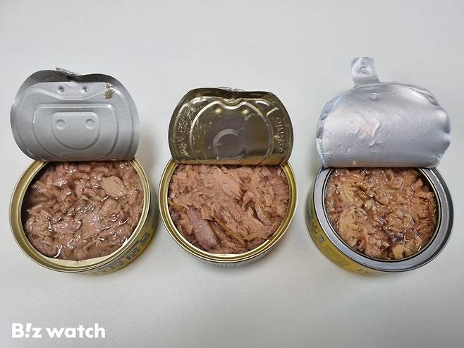 어떤 회사의 참치인지 구별할수 있으시겠습니까 /사진=한전진 기자 noretreat@