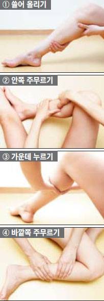 종아리 마사지법./사진=헬스조선DB