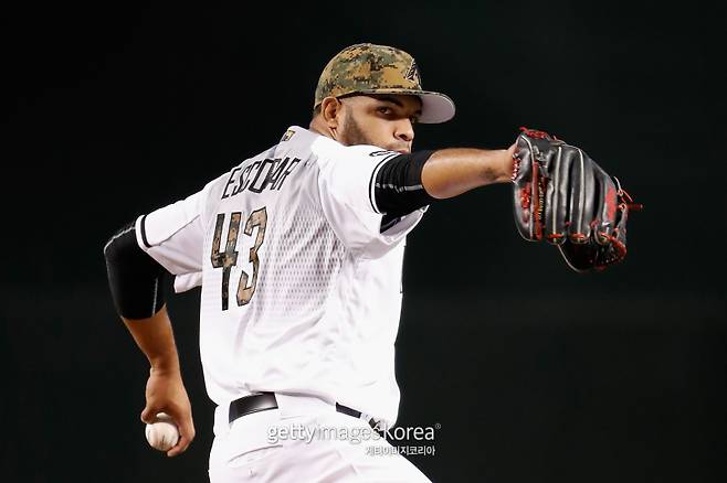 2016년 애리조나에서 뛰던 에드윈 에스코바의 모습. 게티이미지