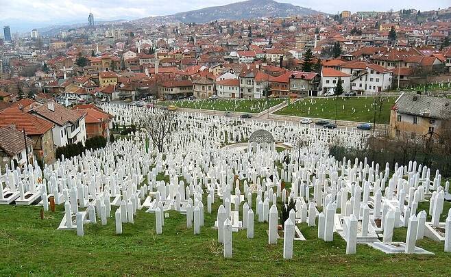 사라예보에 있는 코바치 순교자 추모 공원. 위키미디어 코먼스