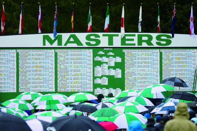 언더파와 오버파를 색깔로 구분하는 건 마스터스서 유래했다. Getty Images
