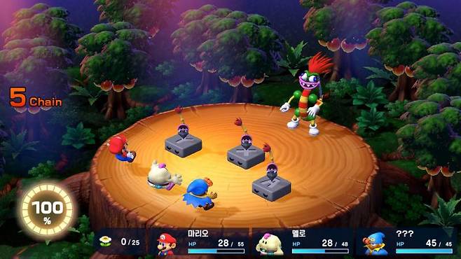 원작과 동일한 기믹으로 등장하는 보스들