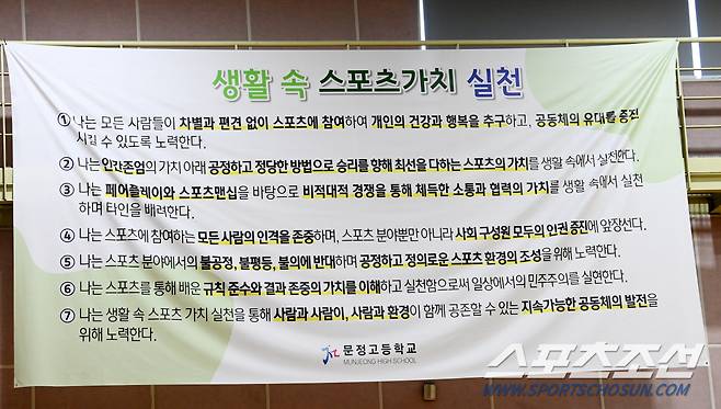 29일 서울 송파구 문정고등학교 학생들이 배드민턴 수업을 하고 있다. 허상욱 기자wook@sportschosun.com/2023.11.29/