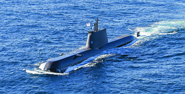 한·미 연합 훈련 중인 해군 잠수함. 뉴시스
