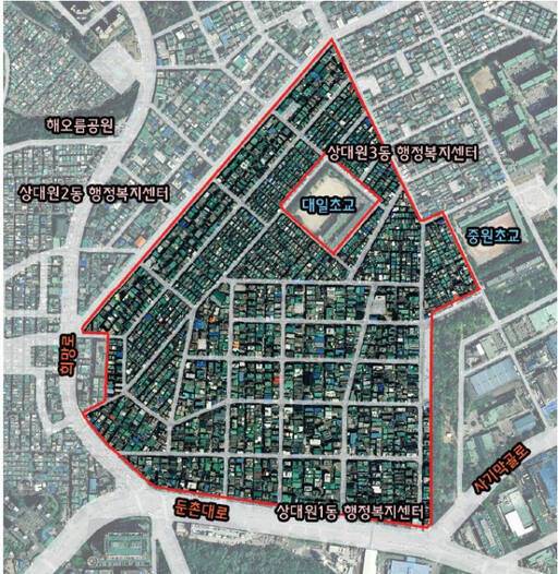 상대원3구역 현황도. 성남시 제공