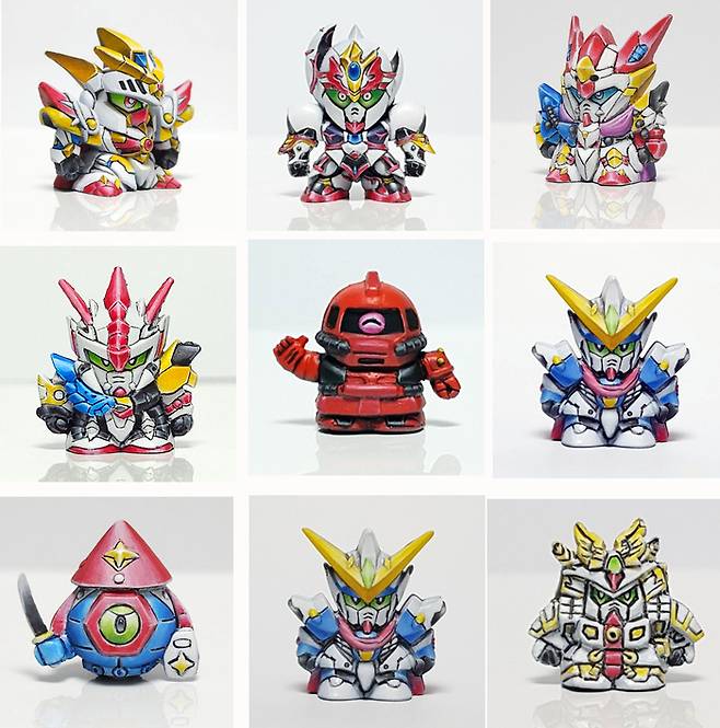 다양한 도색 작품들