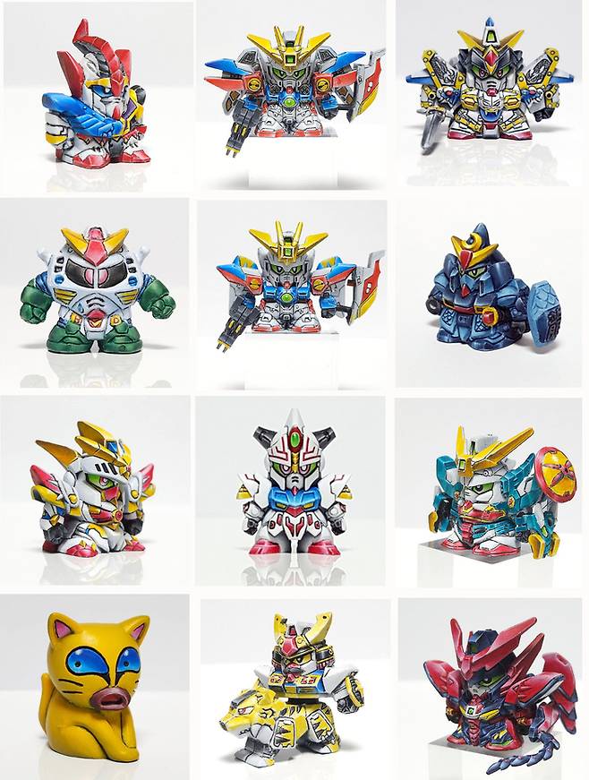 다양한 도색 작품들