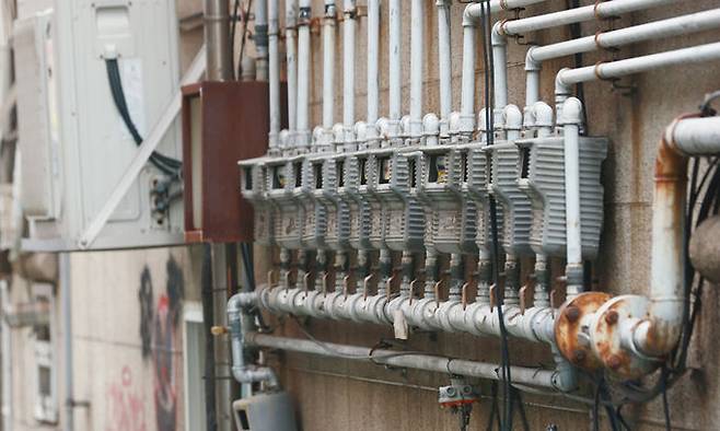 서울 시내 한 건물의 가스계량기. 연합뉴스