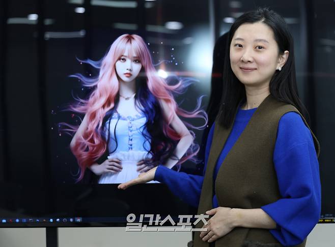 펄스나인 박지은 대표가 19일 오후 서울 서초구 펄스나인 사옥에서 진행된 일간스포츠와의 인터뷰에 앞서 포즈를 취하고 있다. 서병수 기자 qudtn@edaily.co.kr /2023.12.19/