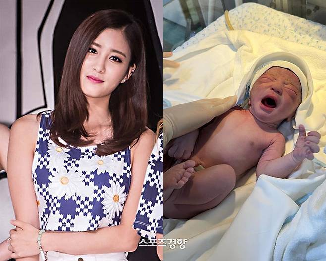 타히티 출신 지수(왼쪽)가 건강한 아들을 출산해 엄마가 된 소감을 알렸다. 이선명 기자·인스타그램 캡처