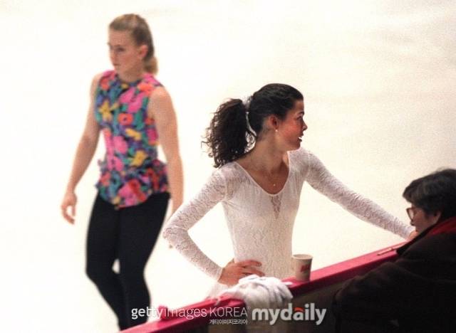 1994년 사건이 일어나기전 연습중인 하딩과 케리건./게티이미지코리아