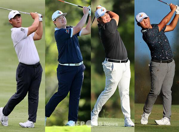 2024년 미국프로골프(PGA) 투어 개막전 더 센트리 골프대회에 출전한 김주형, 임성재, 안병훈, 김시우 프로. 사진제공=ⓒAFPBBNews = News1