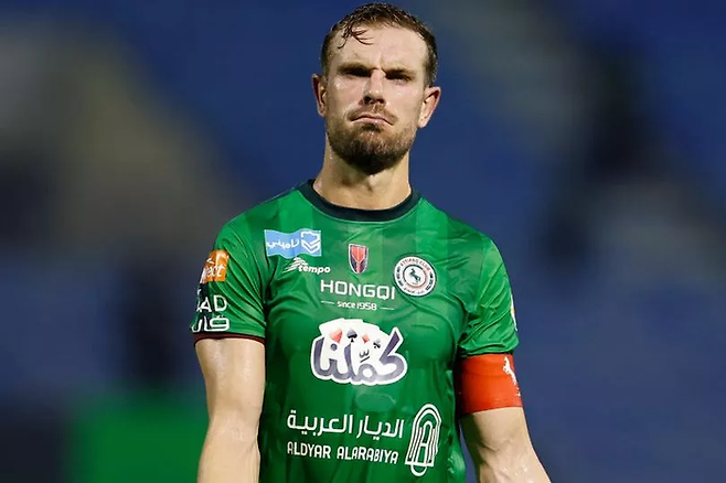 사우디 알이티파크에서 뛰는 전 리버풀 주장 출신 조던 헨더슨. 게티이미지