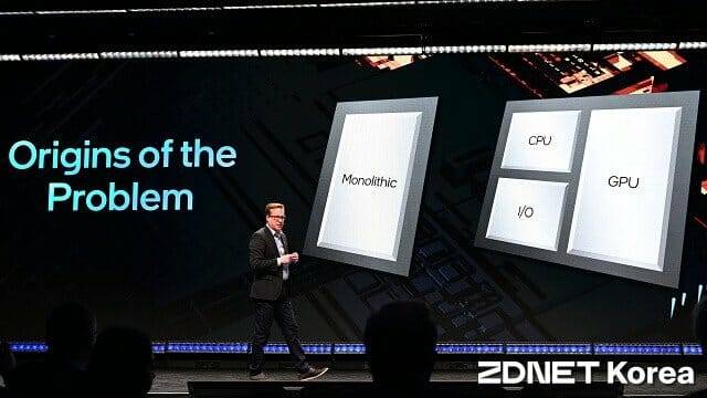 인텔은 자동차용 프로세서에 타일 구조를 적용해 맞춤 생산 가능하도록 만들 예정이다. (사진=지디넷코리아)