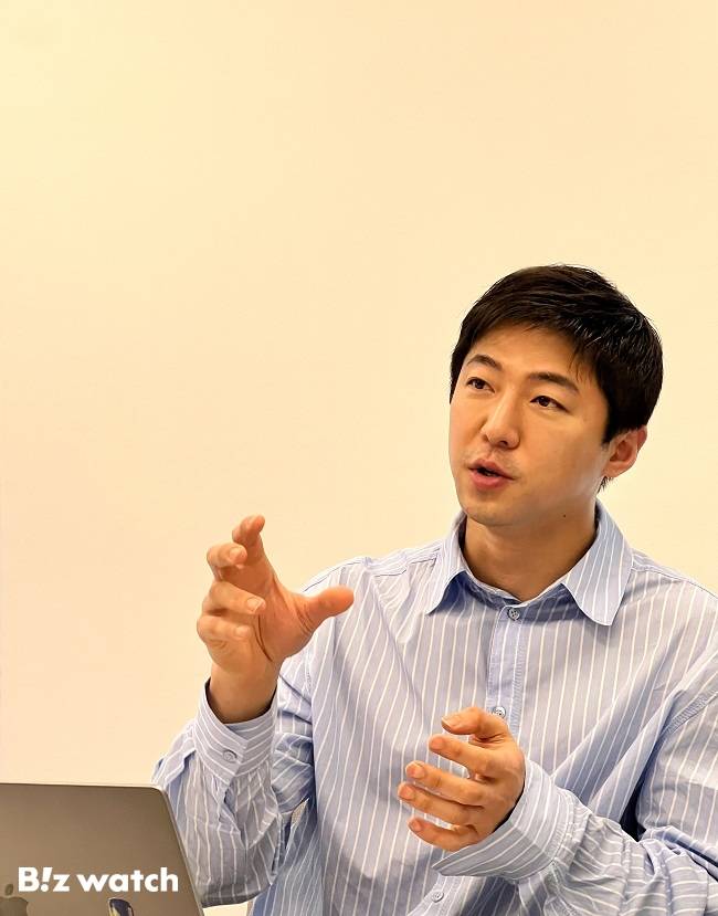 박찬호 이그니스 대표가 비즈워치와 인터뷰하고 있다./사진=비즈워치